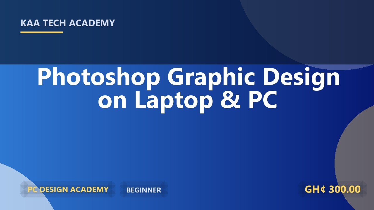 Photoshop Graphic Design on Laptop & PC
