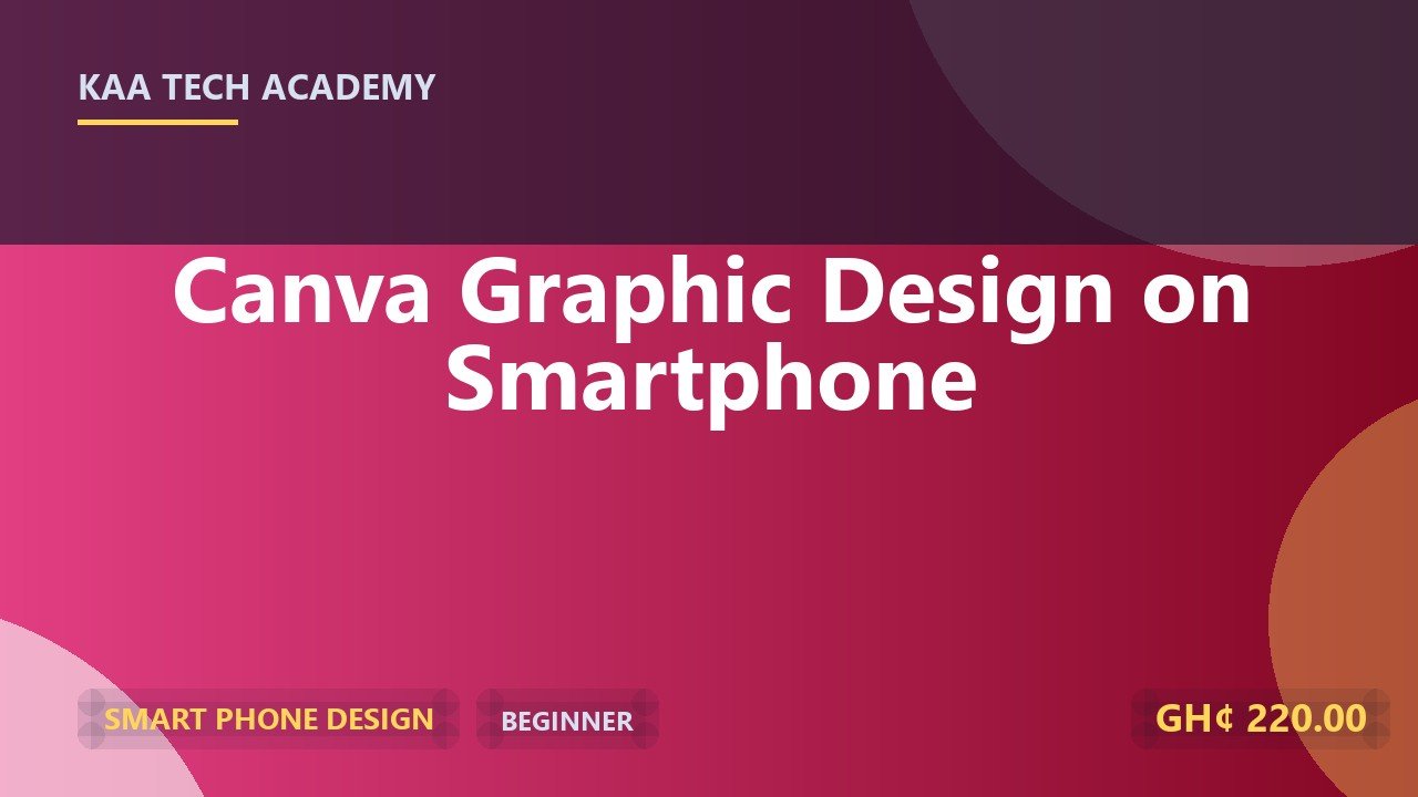 Canva Graphic Design on Smartphone