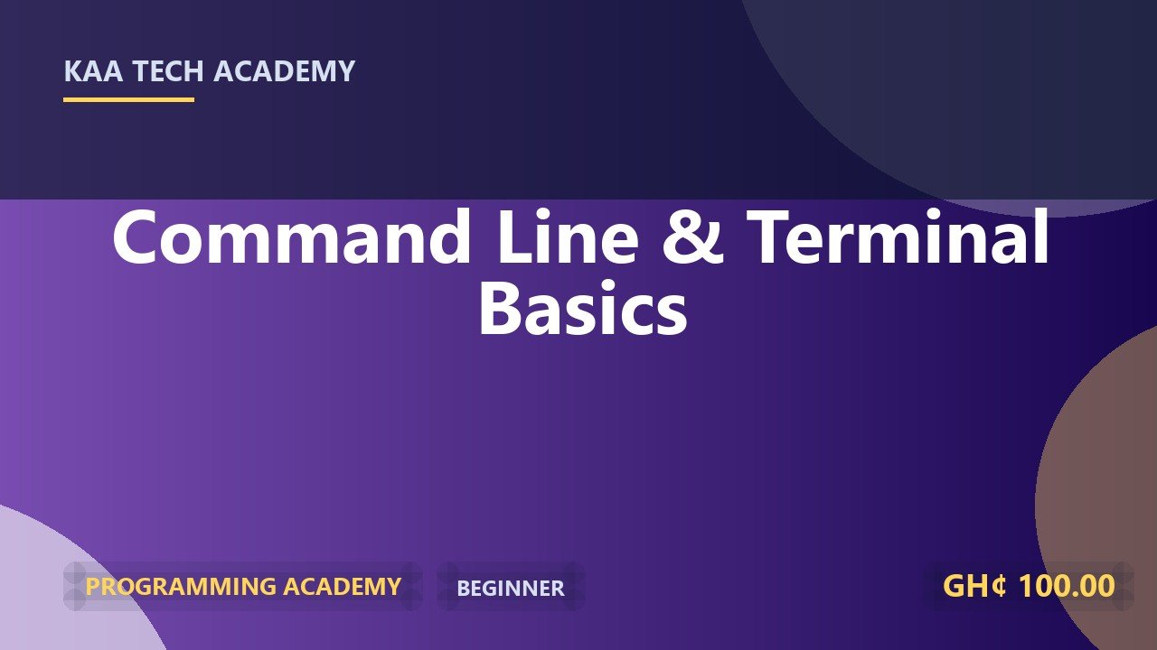 Command Line & Terminal Basics