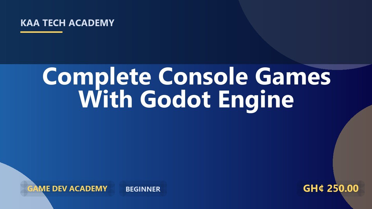 Complete Console Games With Godot Engine