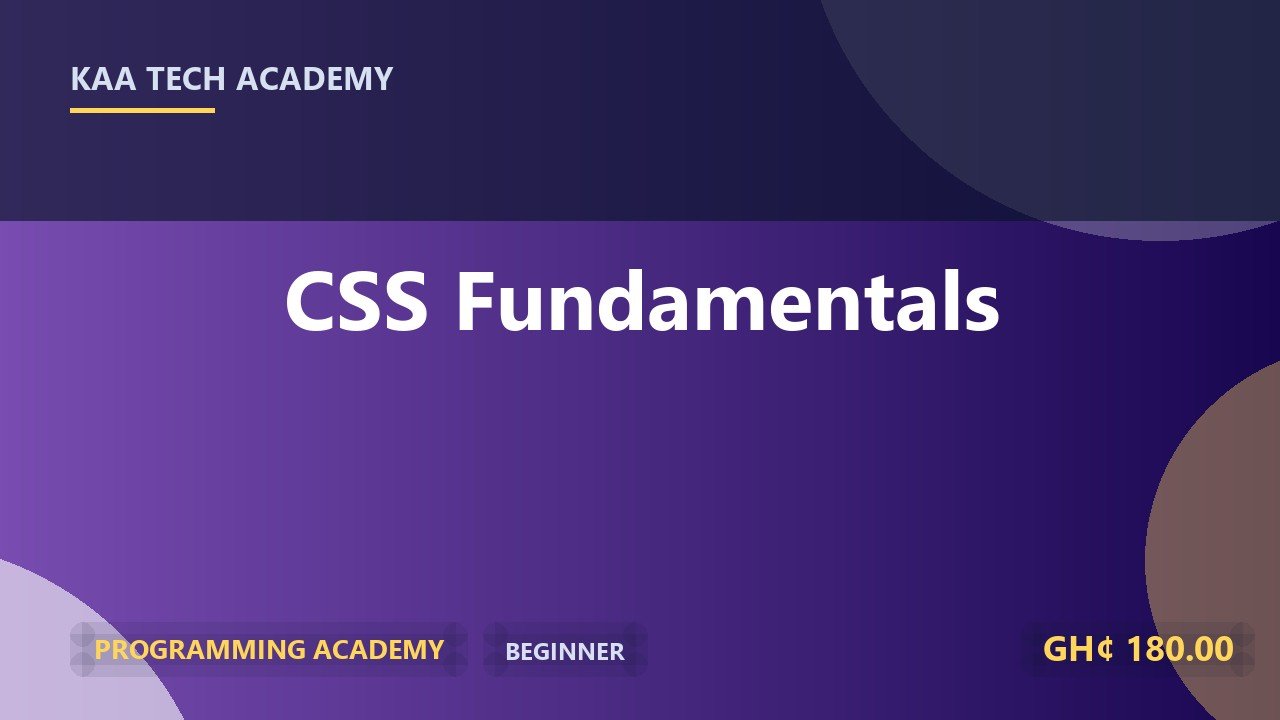 CSS Fundamentals