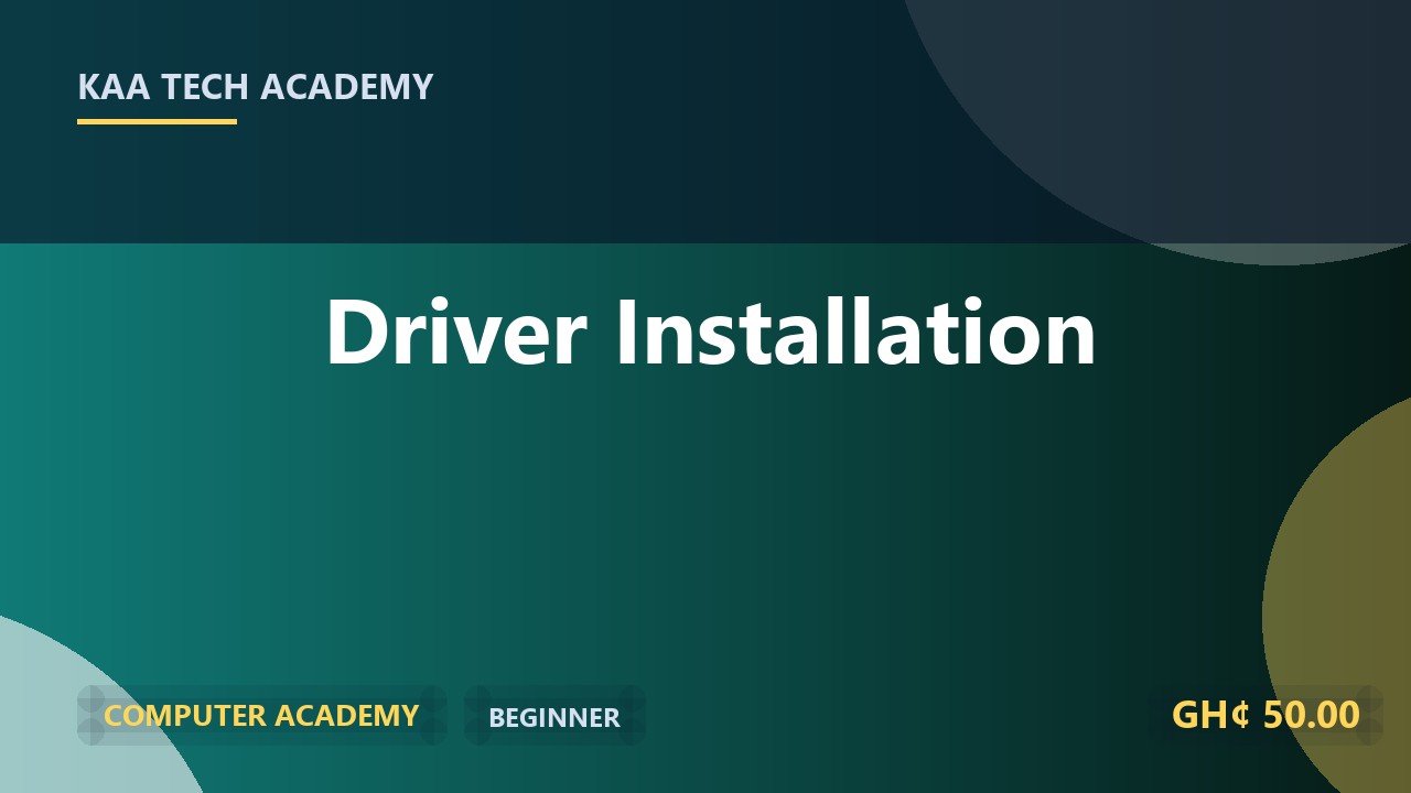 Driver Installation
