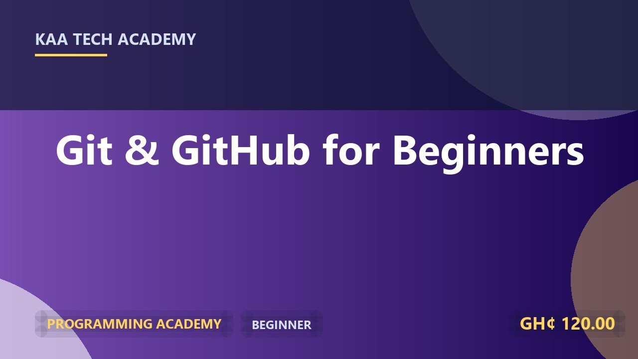 Git & GitHub for Beginners