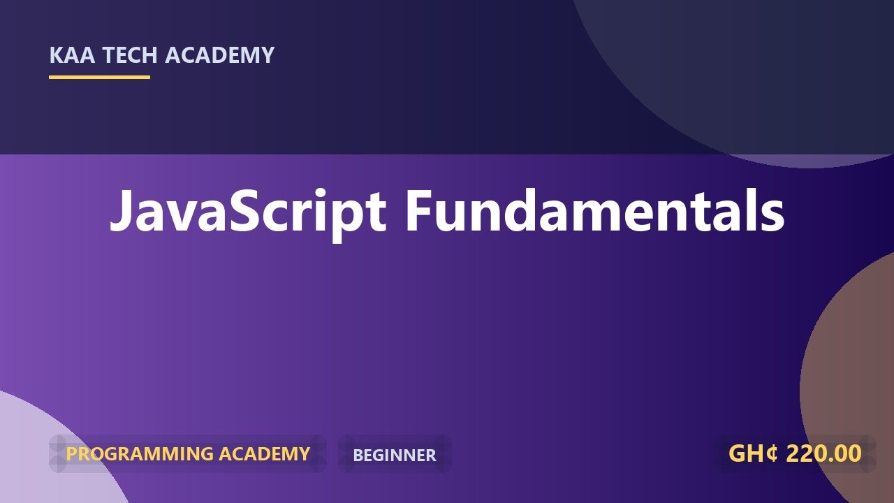 JavaScript Fundamentals