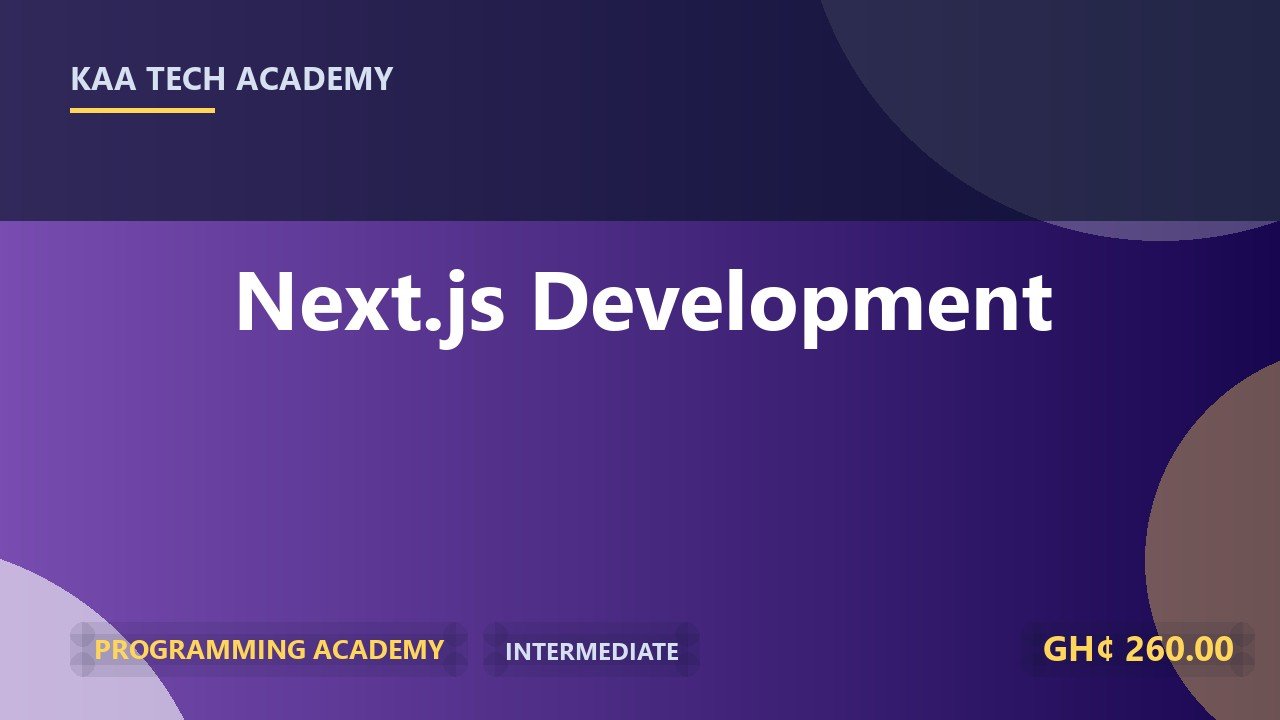 Next.js Development