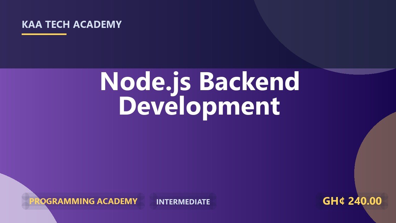 Node.js Backend Development