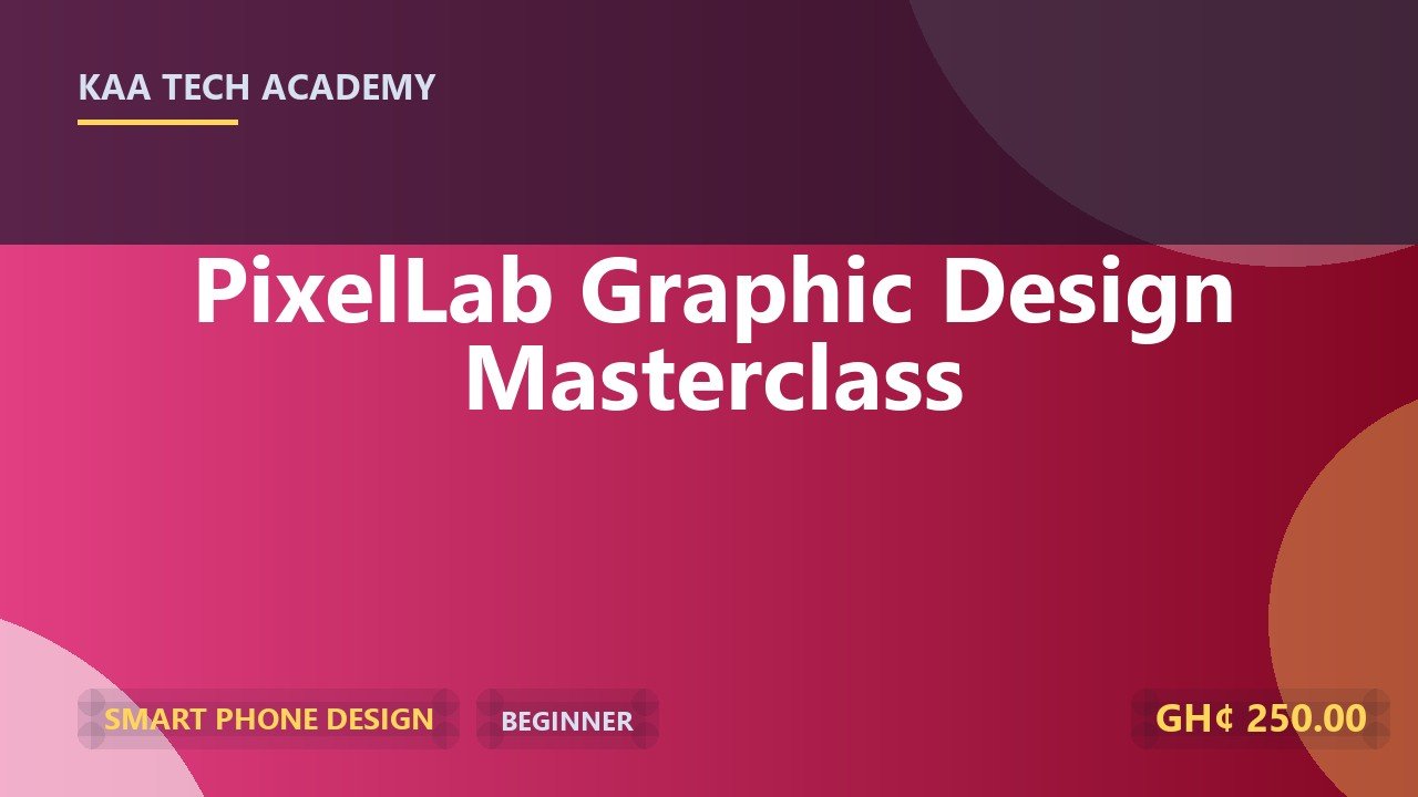 PixelLab Graphic Design Masterclass