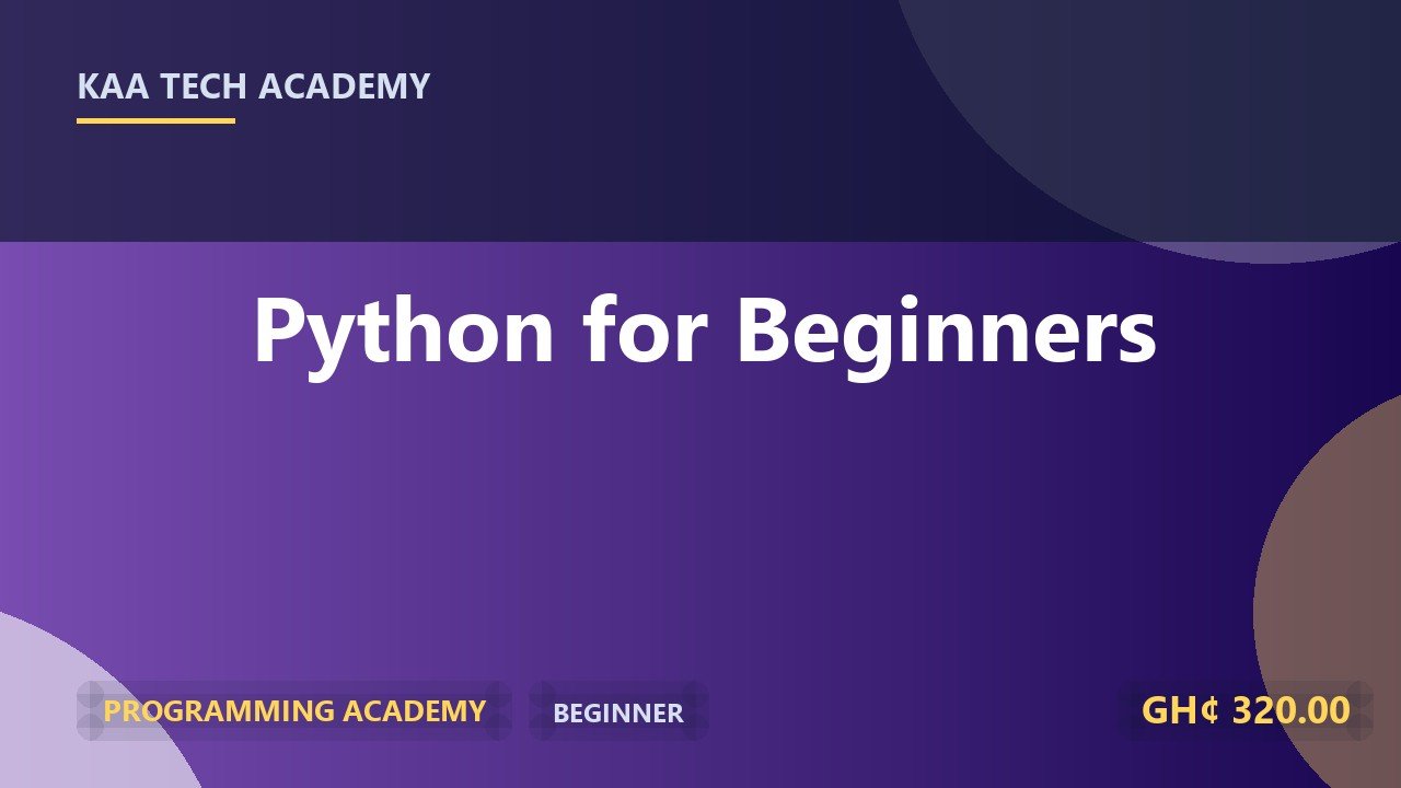 Python for Beginners