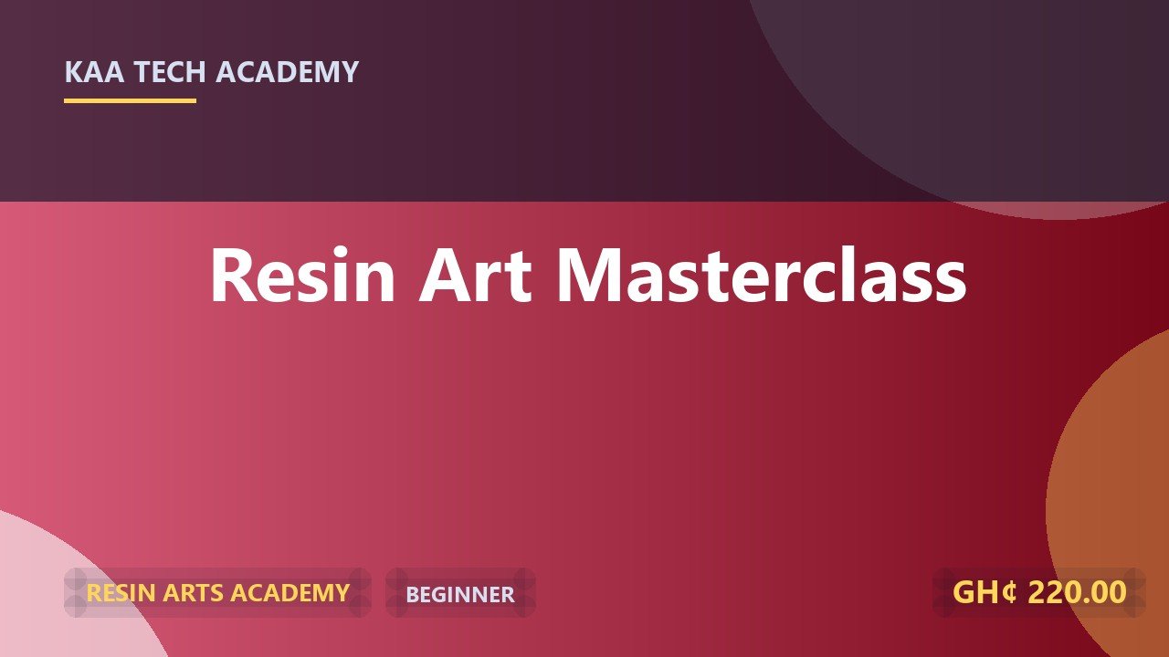 Resin Art Masterclass