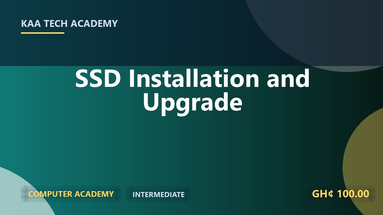 SSD Installation and Upgrade